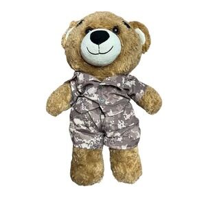 Build A Bear 18" Digital Camouflage Teddy Bear Plush Military Outfit